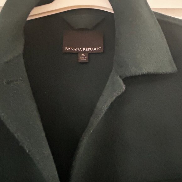 Banana Republic Double-Faced Shirt Jacket - NWOT - Sz Med. - Forest Green - Picture 3 of 8
